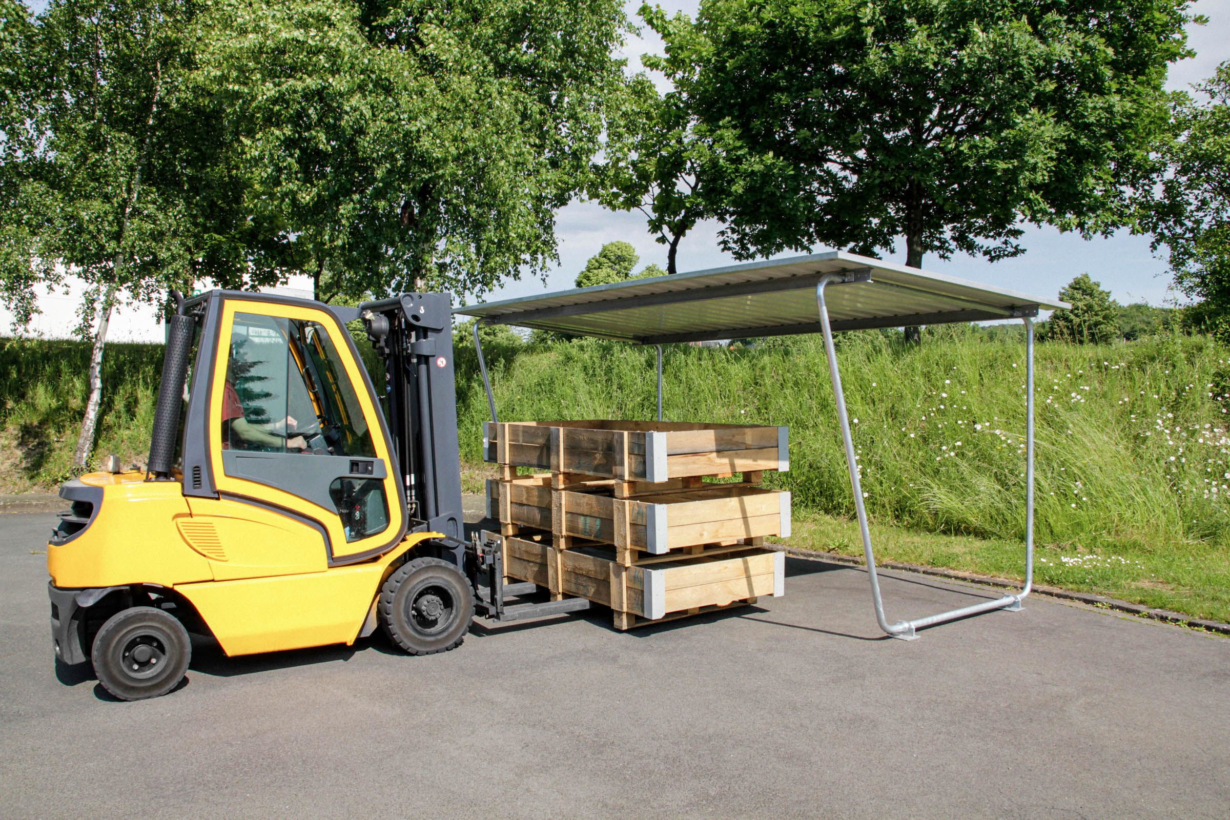 Referenzbild Materialüberdachungen WSM 2