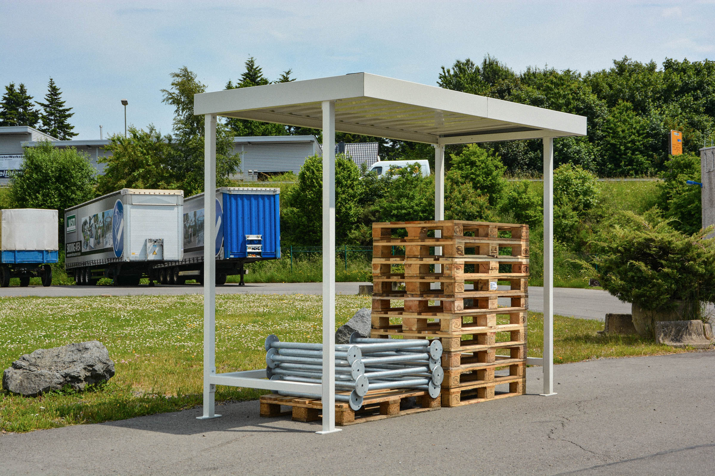 Referenzbild Materialüberdachungen WSM 4