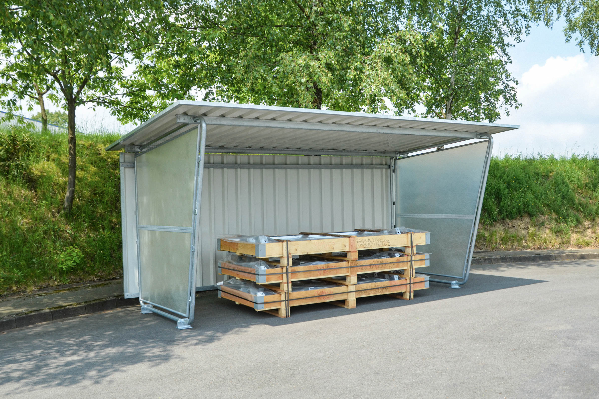 Referenzbild Materialüberdachungen WSM 6