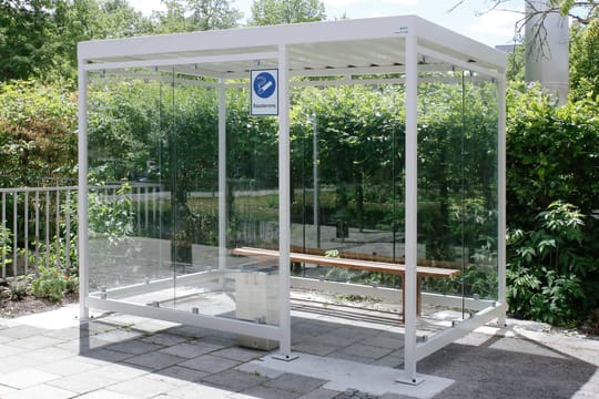 Raucher-Überdachungssystem Modell Köln K 3 d/b