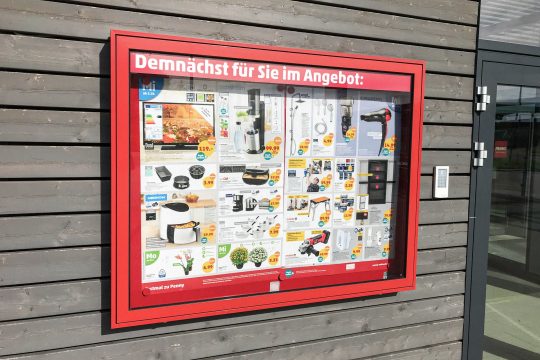 Schaukasten für den Außenbereich in Ihrem Corporate Design