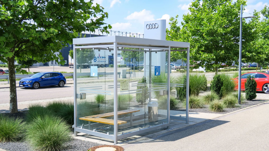 raucherunterstand-modell raucherunterstand-modell